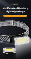 Linterna Frontal LED COB Recargable Portátil Con Clip De Gorra Multifuncional Mini Para Camping Emergencias Y Trabajo Al Aire Libre - details 0