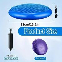 Almohada De Equilibrio Para Yoga Y Masaje Silla Inflable Antirrallada Y Gruesa Cojín De Masaje Balance Plate - details 0