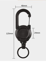 Llavero Retráctil Automático 1/3Pcs Antirrobo Fácil De Pulla Cuerda Elástica Con Hebilla Deporte Llavero Retráctil Anti Perdido - details 3