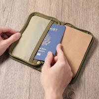 Cubierta De Diario De Lona Con Cremallera Para Cuaderno Pasaporte Teléfono Bolígrafo Tarjeta Dinero Actividades Al Aire Libre - details 3