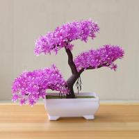 Arbusto De Bonsái Artificial Pinacio En Maceta Ornamento De Escritorio Planta Simulada Mini Potted Para Decoración Del Hogar - details 2
