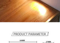 4pcs Luz Nocturna LED Sensor De Movimiento Sin Cable Con Pilas AAA Para Dormitorio Escaleras Armario Pasillo Cocina Luz De Noche Rectangular - details 6