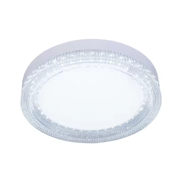 Lámpara De Techo LED Para Decoración De Habitaciones Luz Interior Para Cocina Dormitorio Sala De Estar Baño Cristal Redondo Fijación En La Superficie Moderno - 1