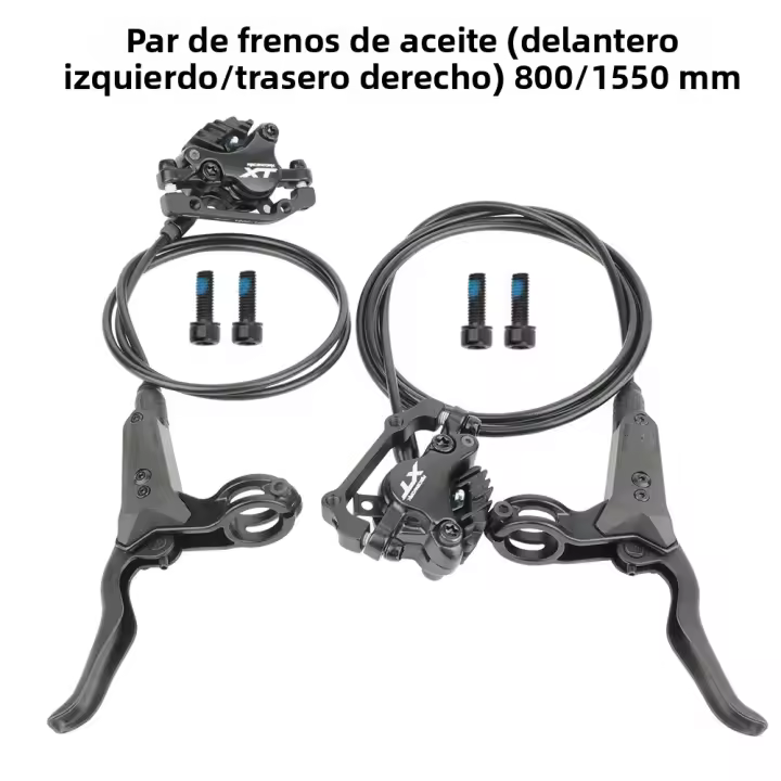 Freno De Disco Hidráulico RACEWORK XT M8000 Para Bicicleta MTB 800/1550mm Izquierdo Frontal Derecho Trasero Mountain Bike AM FR Freno De Aceite - 1