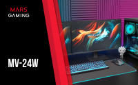 Mars Gaming MV-24, Monitor 24” IPS FHD 120Hz, HDR10 1ms, FreeSync y G-SYNC, Monitor PC con Altavoces Integrados, Inclinación 25°, Low Blue Light y Flicker Free, HDMI + DisplayPort + Jack 3.5mm, Monitor de Ordenador Negro o Blanco - details 0
