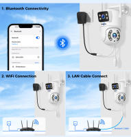Cámara WiFi exterior Hiseeu WS318 4K 6MP, con doble lente y doble pantalla, audio bidireccional, visión nocturna en color, seguimiento automático, detección de humanos por inteligencia artificial, resistente a la intemperie IP66, compatible con WiFi 2.4G - details 16