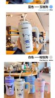 Botella Termo De Acero Inoxidable Sanrio Hello Kitty 860ml Con Palanca Para Bebidas Frías Y Caldas Kuromi Cinnamoroll Alta Capacidad - details 4
