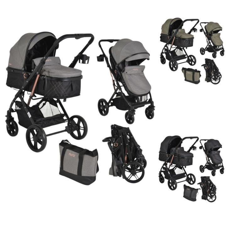 MONI Carrito de bebé duo convertible RAFAELLO hasta 15 kg de Moni