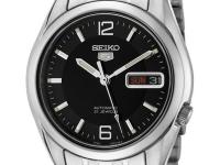 Reloj Automático hombre Seiko 5 SNK393K1 dial negro correa acero - details 0