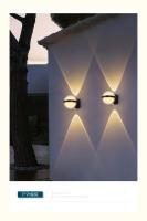 Lámpara De Pared Exterior Impermeable IP65 Moderna Para Jardín Y Pasillo Interiores Lámpara Circular Iluminación Exterior Con Bombillas Incluidas Instalación Auto-Contenida - details 4