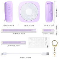 Alarma De Defensa Personal Elecpow 130dB Con Llavero Y 4 Modos De Luz LED Recargable Por Tipo-C Para Mujeres - details 4