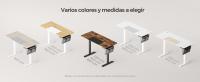 SONGMICS Escritorio Eléctrico, 70 x 160 x (72-120) cm, Ajustable sin Escalonamiento, Memoria con 4 Alturas, Tablero Empalmado, Marrón Rústico y Negro Tinta - details 2