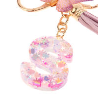 Llavero Con Letras De Lentejuelas A-Z Para Mujer Colgante De Mariposa Con Borla Llavero Inicial Para Bolso Y Coche Decoración Colgante De Bolsos - details 5