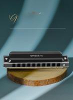 Romusic Harpa Diatónica De Blues En Clave De C Con Estuche Harpa Oral De 10 Agujeros Para Adultos Instrumento Musical - details 9