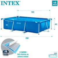 Piscina rectancular desmontable tubular Intex línea Small Frame, estructura metálica - details 1