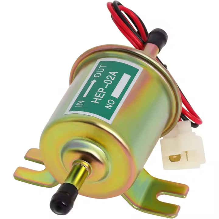 Bomba de combustible en línea de baja presión 12 V 4-7 PSI para motor de gasolina o diesel HEP-02A Carburador de motorteta ATV camiones Barcos B - 1
