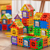 Bloques De Construcción Plásticos Coloridos Para Crear Puzle Juego Educativo STEM Abierta De Ventanas Interlocking Para Niños De 6 a 12 Años - details 3