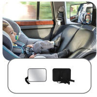 BIT EAFC-Espejo Ancho ajustable para asiento trasero de coche, Monitor cuadrado de seguridad para Bebé y Niño, Interior de coche - details 0