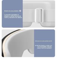 Máscara de Masaje Ocular Recargable with Calor,Masajeador de Ojos 3D with Vibración y Compresión de Aire,Modos para Aliviar Fatiga Visual, Bolsas y Ojeras | Diseño Ajustable y USB,Ideal para Oficina y Viajes - details 14
