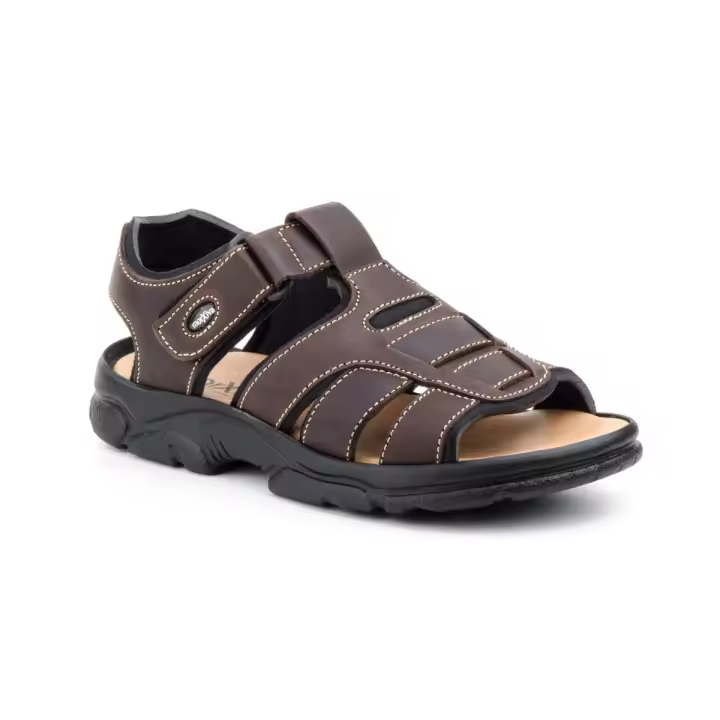 Sandalia (talla 47 - 48) de hombre de piel by Morxiva Piel Textil Piel acolchada - 1