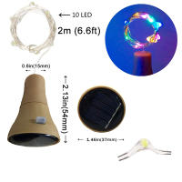 LED Solar Powered Bottle Stopper Light String Outdoor Waterproof Garland Lights for Home Garden Wedding Party Decoración - details 8