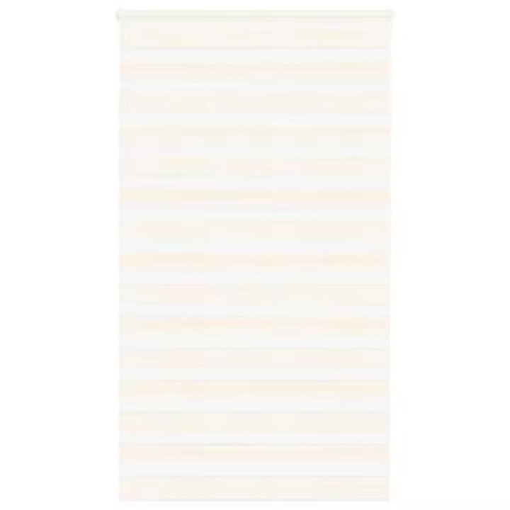 vidaXL Estor cebra beige mármol tejido ancho 130,9 cm poliéster - 1