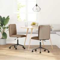 vidaXL Sillas de comedor 2 unidades cuero sintético en color Blanco/Rojo vino tinto/Crema y más | cómodas modernas ergonómicas para comedor cocina salón hogar - details 4