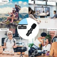 Micrófono Lavalier Inalámbrico Para Streaming En Vivo YouTube TikTok Facebook Cancelación De Ruido Adecuado Para - details 9