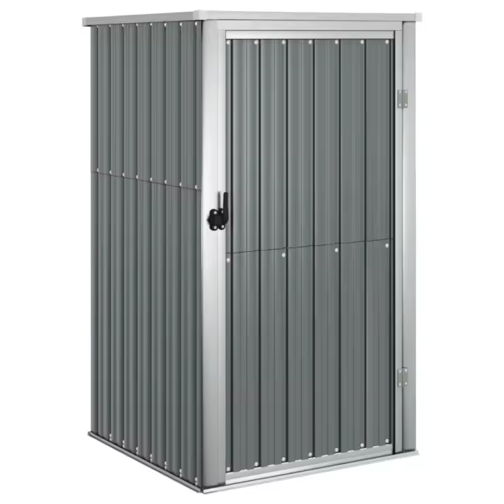 vidaXL Cobertizo de Herramientas Jardín Acero Galvanizado Patio Cubierta Color Marrón,  Gris,  Verde y mas - 1