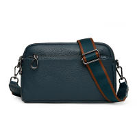 Bolso Cruzado de Piel 100% Auténtica para Mujer, Bandolera de cuero de Vaca, Color sólido, a fashion, 2025 - details 0