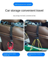 Gancho De Asiento Trasero Multifuncional 2pcs Porta Ansieta Y Almacenamiento Para Coche Herramienta Interior Automotriz Gancho De Espalda De Asiento - details 11