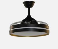 FABRILAMP Ventilador PREMIUM Mandarin Negro/oro 72w 3aspas 48/108D Motor DC Regulable Dimmable intensidad 7200lm 3000-4000-6500k Remoto+memoria+temporizador,6velocidades,Control de aire verano o invierno Incluye 2 tijas y mandos calidad de confianza - details 3