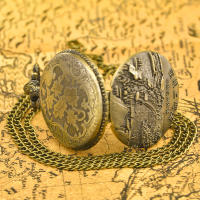 Reloj De Bolsillo De Cuarzo Para Hombres Y Mujeres Estilo Casual Con Colgante De Pintura Chino Famous Qingming River Map Universal Time - details 4