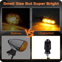 NLpearl Lámpara De Señalización LED Para Moto 8mm Mini Blinker Flotante Amarillo Flujo Indicador De Giro Accesorios De Moto - details 2