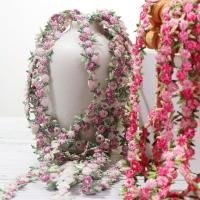 Bordado De Encaje Floral Para Vestido De Novia 2 Yardas Ribete De Cinta Hecho a Mano Decoración DIY Para Costura Y Artesanía - details 12