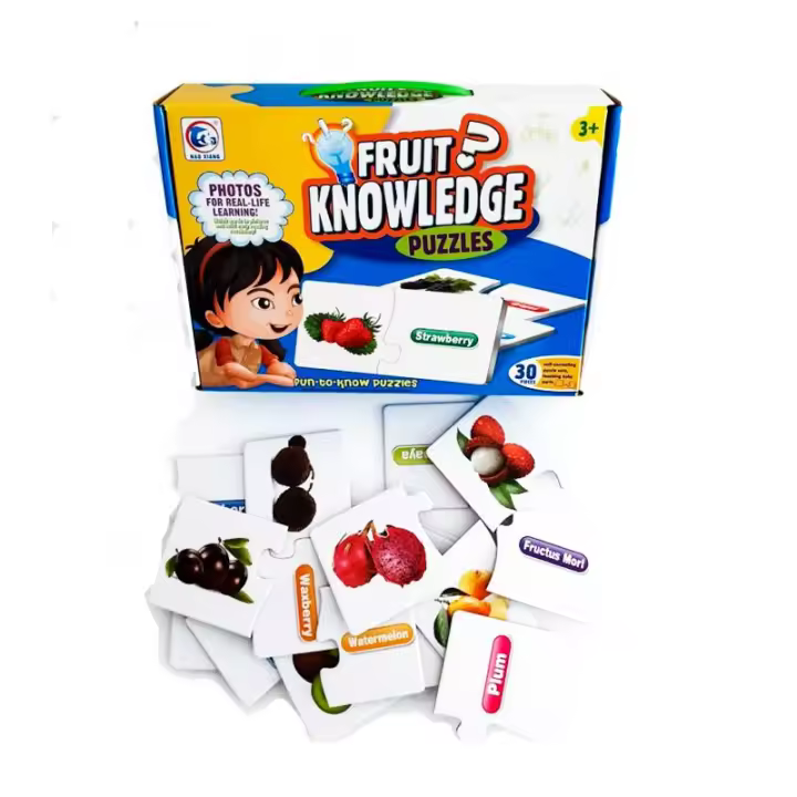 BP Puzle 30 Miniaturas de Frutas en Inglés para Niños - 1