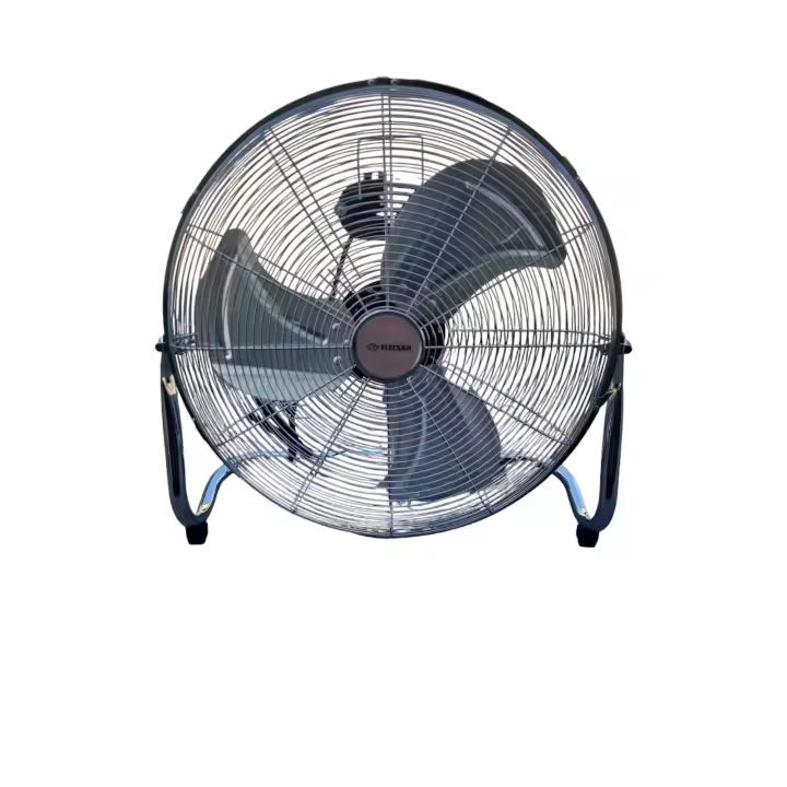 ELECSAN VENTILADOR DE SUELO INDUSTRIAL 20PULGADAS-50cm - 100W POTENCIA- GRAN CAUDAL DE AIRE - BAJO CONSUMO- ACERO INOXIDABLE - 1