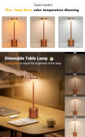 Lámpara De Mesa LED Recargable 4W Con Carga Tipo-C Luz Ambiental Creativa De Tres Colores Metal Toque Iluminación Barra Decorativa Para Habitación - details 1
