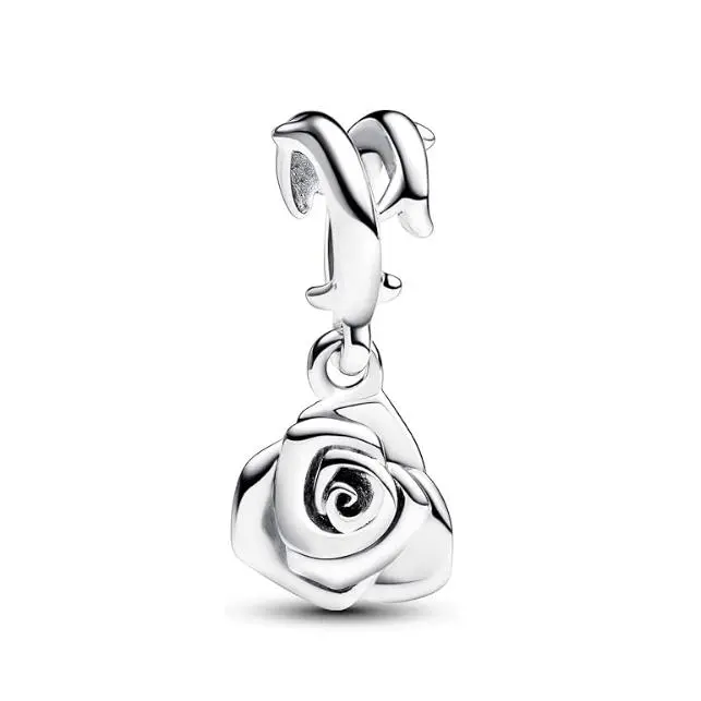 Pandora Moments-Doble de Plata de Lei con Corazón De Rosa - 1