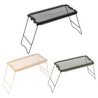 Mesa Plegable Multifuncional Para Exteriores Mesa De Red Plegable Para Camping Y Picnic BBQ Con Soporte De Almacenamiento De Hierro Color Negro Kaki Verde - details 10