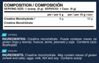ERIX NUTRICION | CREATINA MICRONIZADA 100% 300 gr | 200 MESH | Recuperación Muscular | Aumentar Masa Muscular y Resistencia | Pre y Post entrenamiento | Energía | Gran Solubilidad - details 5