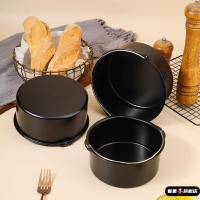 Molde De Hornear De Acero Carbono Con Manija Para Air Fryer Y Horno No Adhiere Forma De Pastel Para Cocina Y P Panes - details 6