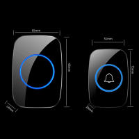 Timbre De Puerta Inteligente Inalámbrico 300M EU Plug Impermeable Con Alarma Y Buzzer Para Hogar Timbre Inteligente De Bello Welcome - details 5