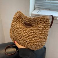 Bolso De Hombro De Paja Para Primavera Verano Estilo Casual Simple Y Elegante Para Salir Compras Y Citas Para Mujeres - details 7