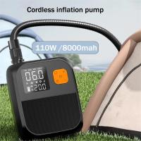 Bomba de aire eléctrica portátil, bomba de SUP inalámbrica de 80W, batería recargable de 20PSI 8000mAh, bomba de tabla de Paddle, iluminación LED, para inflables - details 2
