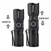 Linterna LED Recargable De Alta Potencia Con Zoom Y Luz De Banda Mini Torchillo Portátil Para Exteriores Y Hogar Tipo-C USB Compatible Con Batería 16340 - details 2