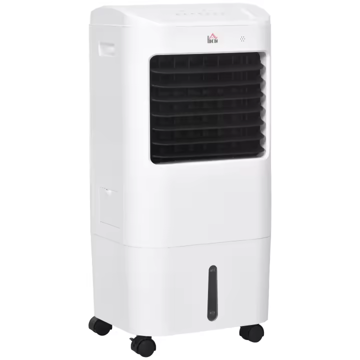 Aire acondicionado portátil 3 en 1 con humidificador, refrigeración por Agua, 15 litros, ossilación de 60 °, temporizador de 7,5 horas, Mando Distancia, Pantalla LED, 20 m², Blanco, 37x32x78 cm. - 1