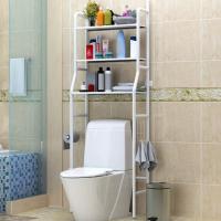Estantería baño sobre Inodoro WC o Lavadora metálica- Estante de Almacenamiento Ahorra Espacio- 3 Niveles- Cocina- Garaje- Trastero- Mueble sobre Taza- Patas Ajustables- Multiusos- Blanco - details 4