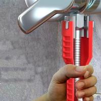 Juego De Llaves Multifuncional 8 En 1 Para Baño Instalación De Grifos Y Estercas Válvula De Ángulo Tapa De Agua Calentador Herramienta De Reparación Universal Para Plomería - details 1