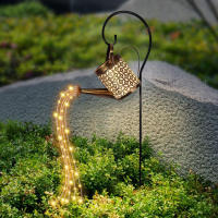Cubeta De Riego Solar Con Luz Cascada Impermeable Decoración De Jardín Exterior Con Luces LED Cadena De Luz Solar Para Jardín - details 6